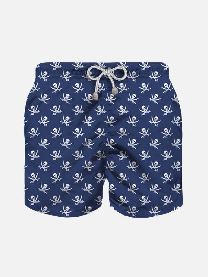 Mc2 Saint Barth Costume da bagno da bambino con stampa Teschi Pirata
