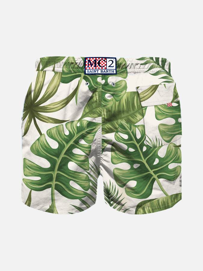 Mc2 Saint Barth Costume Da Bagno Da Bambino Con Stampa Tropicale