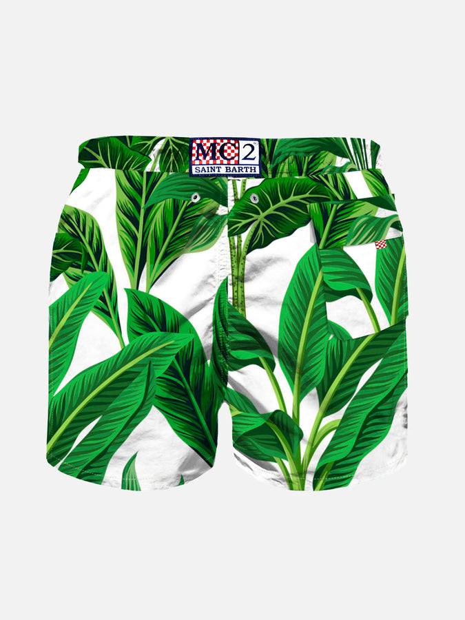 Mc2 Saint Barth Costume Da Bagno Da Bambino Con Stampa Tropicale