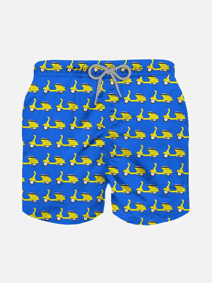 Mc2 Saint Barth Costume da bagno da bambino con stampa Vespa® | Vespa® Edizione Speciale