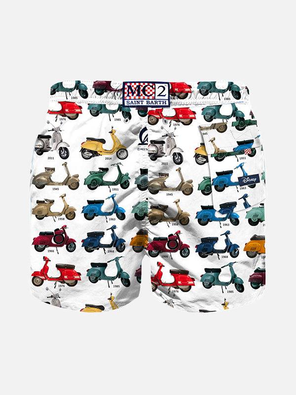 Mc2 Saint Barth Costume Da Bagno Da Bambino Con Stampa Vespa | Vespa® Edizione Speciale