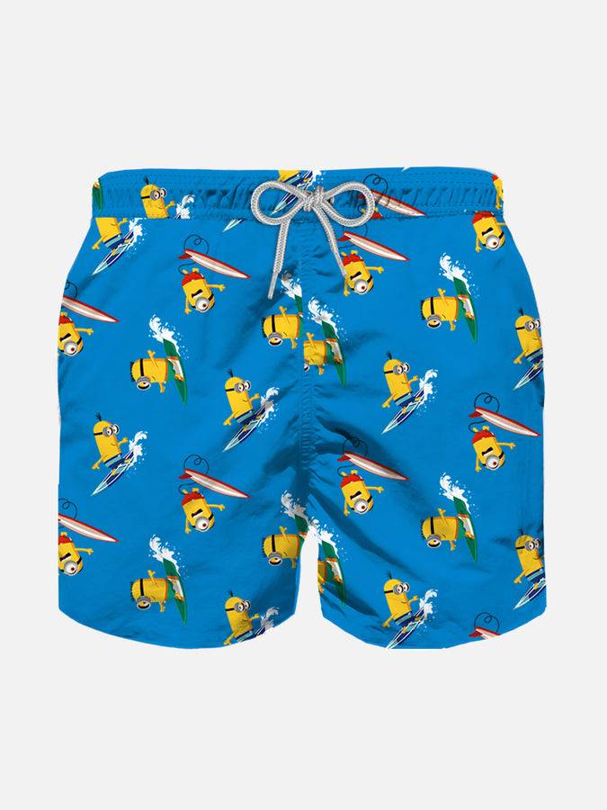 Mc2 Saint Barth Costume da bagno da bambino con surfista Minions | MINIONS EDIZIONE SPECIALE