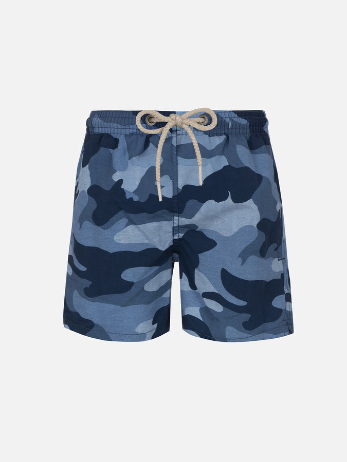 Mc2 Saint Barth Costume da bagno da bambino di media lunghezza Jean con stampa mimetica