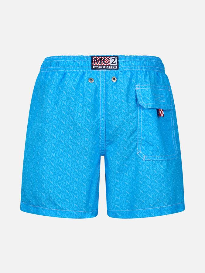 Mc2 Saint Barth Costume Da Bagno Da Bambino Di Media Lunghezza Jean Con Stampa Napoli | EDIZIONE SPECIALE SSC NAPOLI