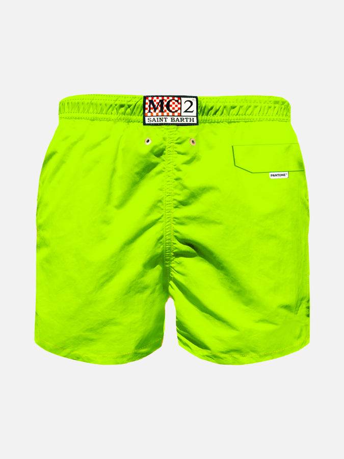 Mc2 Saint Barth Costume Da Bagno Da Bambino Giallo Fluo | EDIZIONE SPECIALE PANTONE™