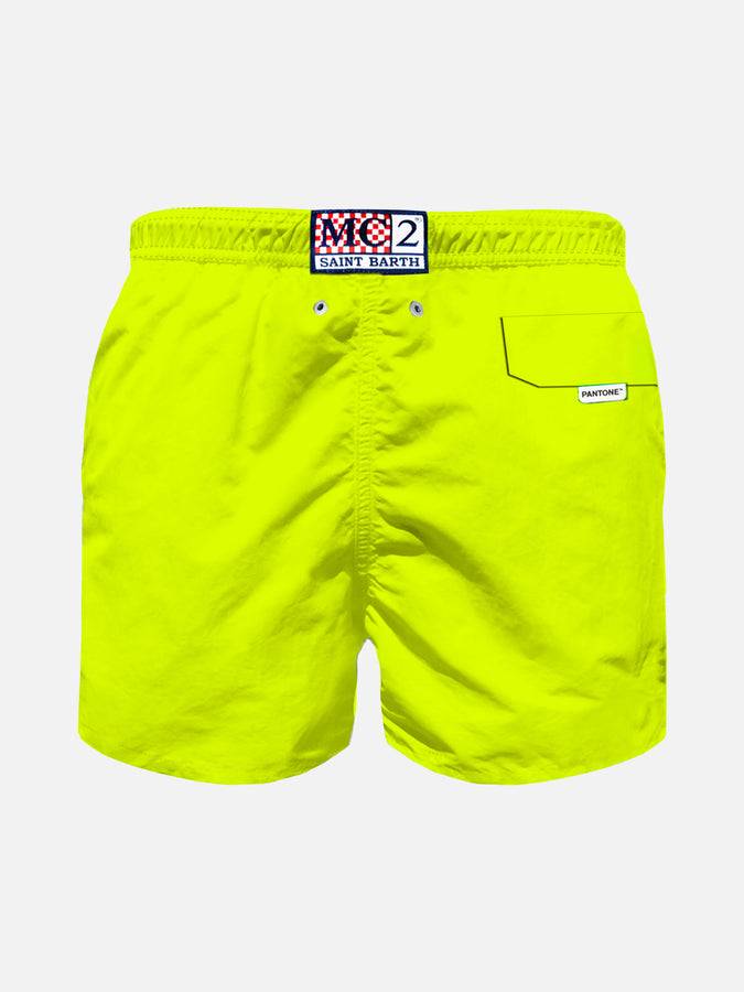 Mc2 Saint Barth Costume Da Bagno Da Bambino Giallo Fluo | EDIZIONE SPECIALE PANTONE™