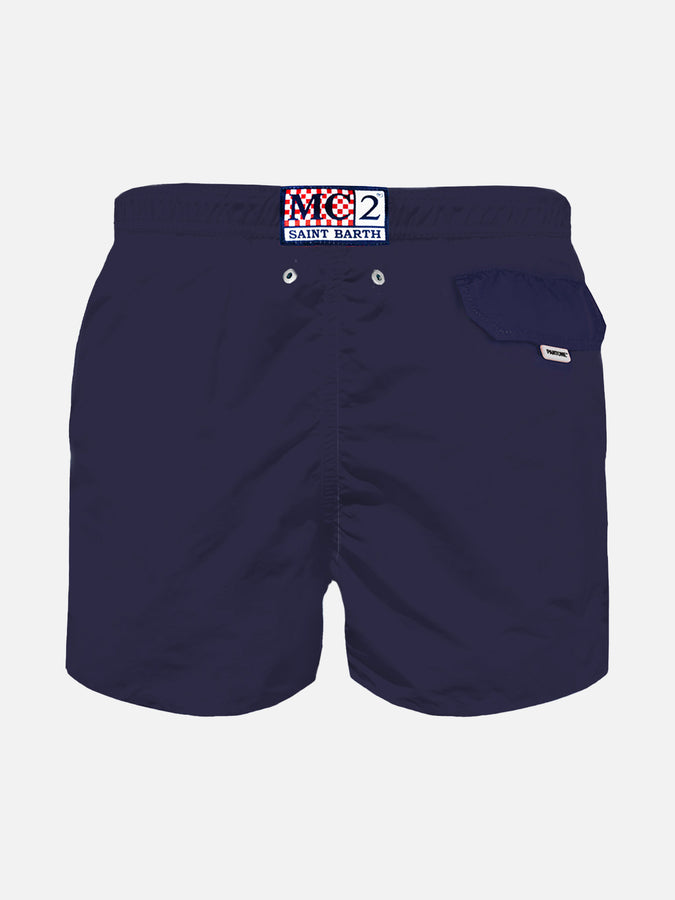 Mc2 Saint Barth Costume Da Bagno Da Bambino In Tessuto Leggero Blu Navy | Edizione Speciale Pantone™