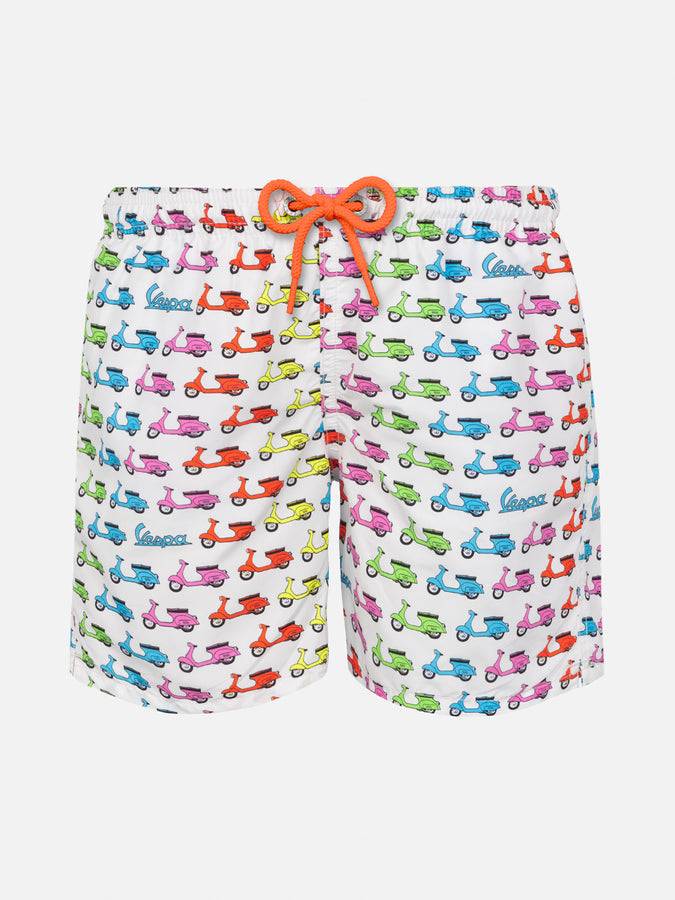 Mc2 Saint Barth Costume da bagno da bambino in tessuto leggero con stampa Vespa | EDIZIONE SPECIALE VESPA®