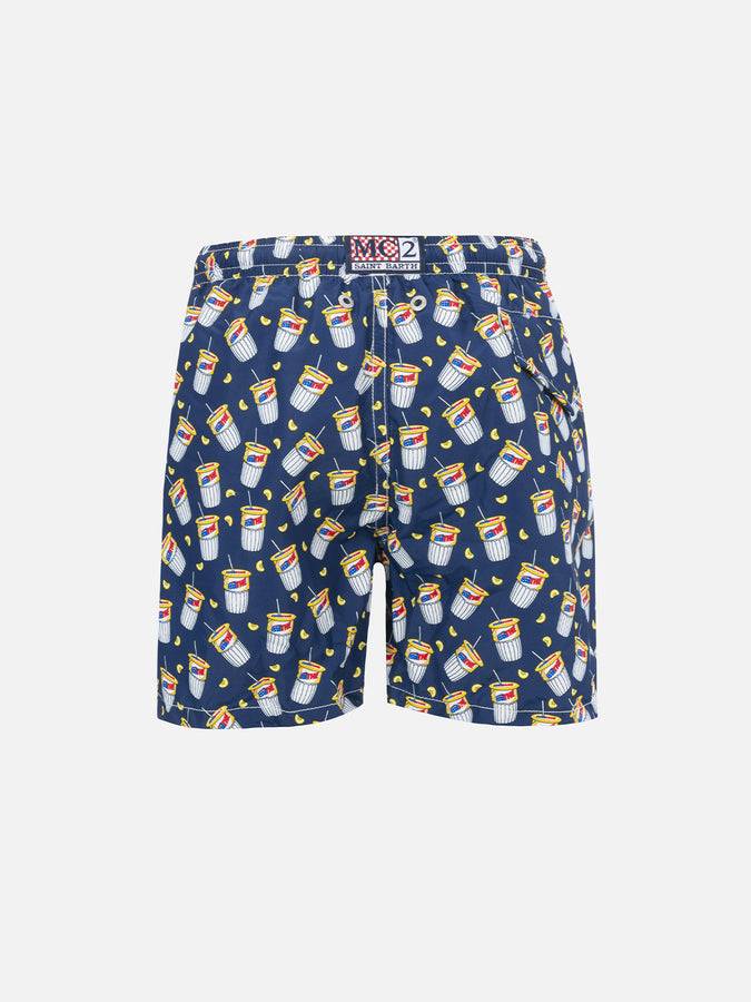 Mc2 Saint Barth Costume Da Bagno Da Bambino In Tessuto Leggero Con Stampa Estathè | EDIZIONE SPECIALE ESTATHE'