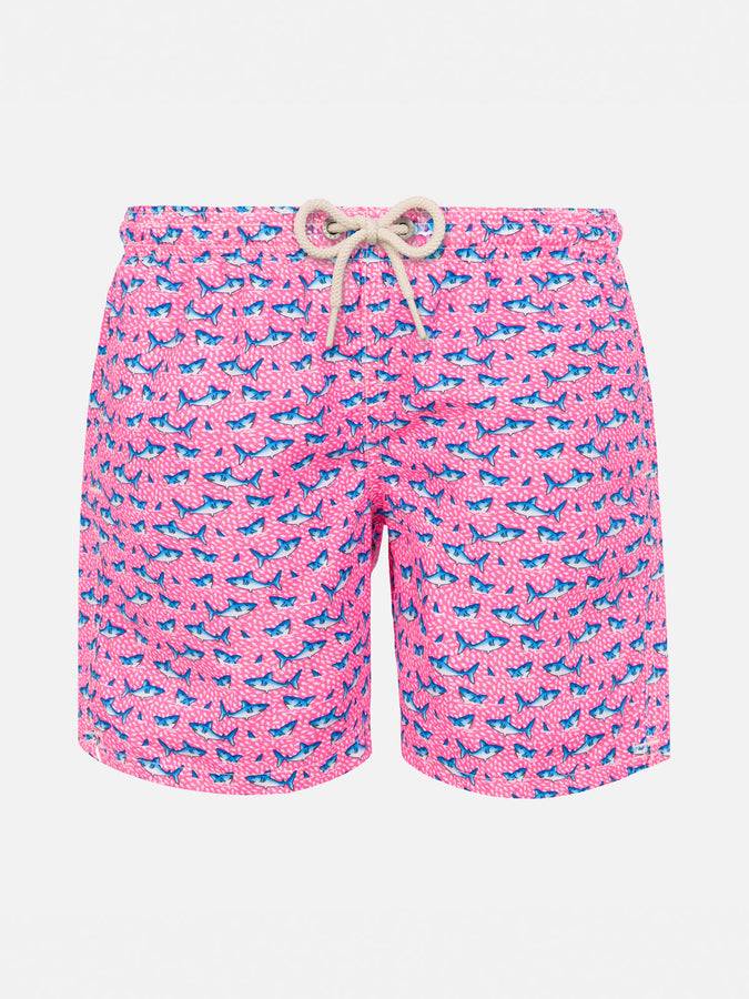 Mc2 Saint Barth Costume da bagno da bambino in tessuto leggero con stampa squali