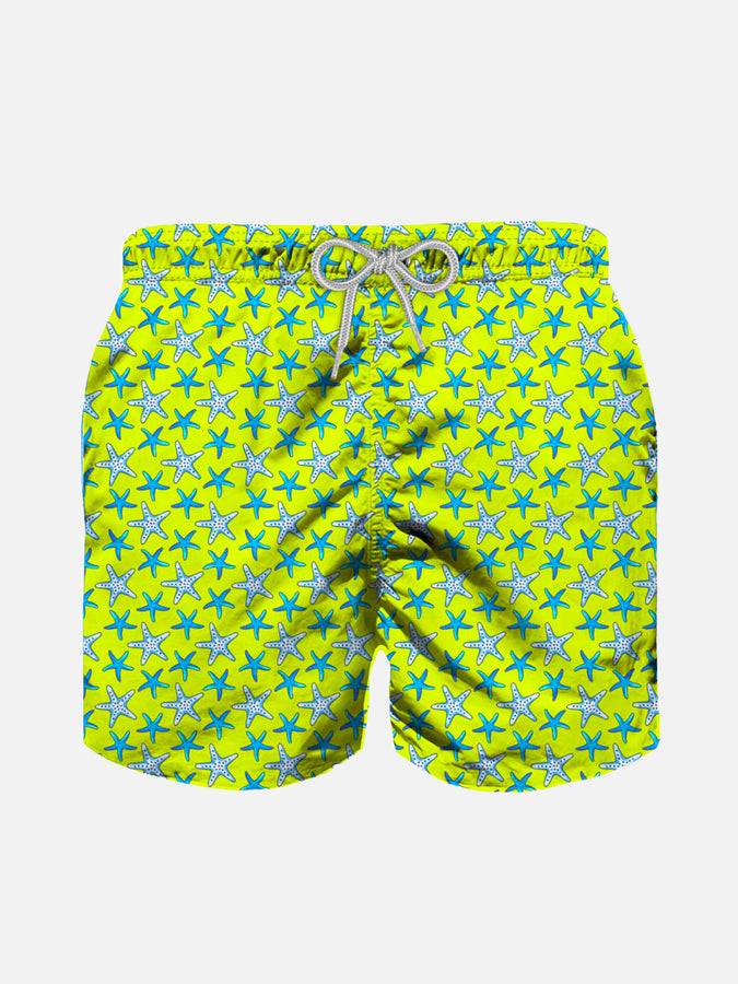 Mc2 Saint Barth Costume da bagno da bambino in tessuto leggero con stampa stelle marine