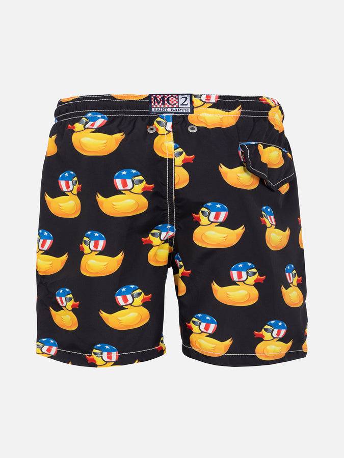 Mc2 Saint Barth Costume Da Bagno Da Bambino In Tessuto Leggero Papera Bikers