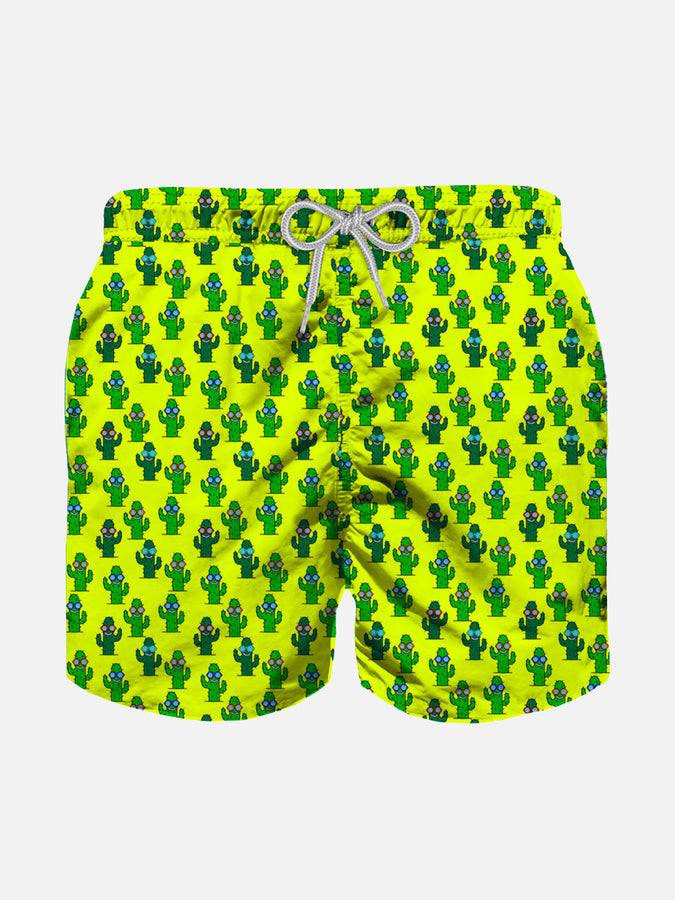 Mc2 Saint Barth Costume da bagno da bambino in tessuto leggero stampa Cactus