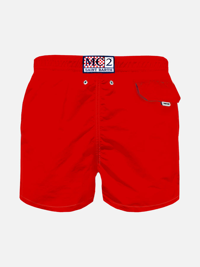 Mc2 Saint Barth Costume Da Bagno Da Bambino Rosso | EDIZIONE SPECIALE PANTONE™