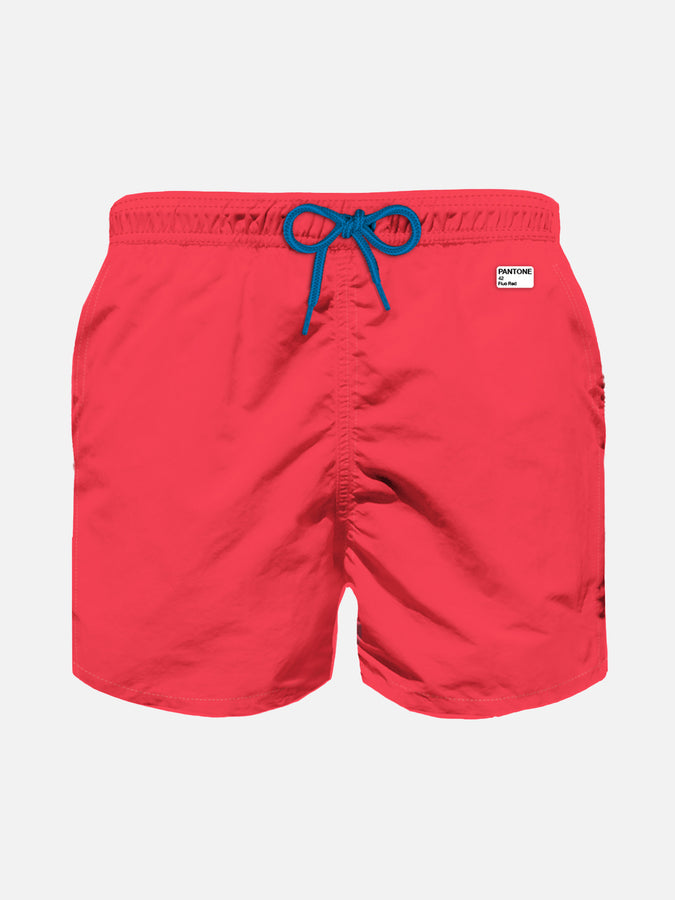 Mc2 Saint Barth Costume da bagno da bambino rosso fluo | EDIZIONE SPECIALE PANTONE™