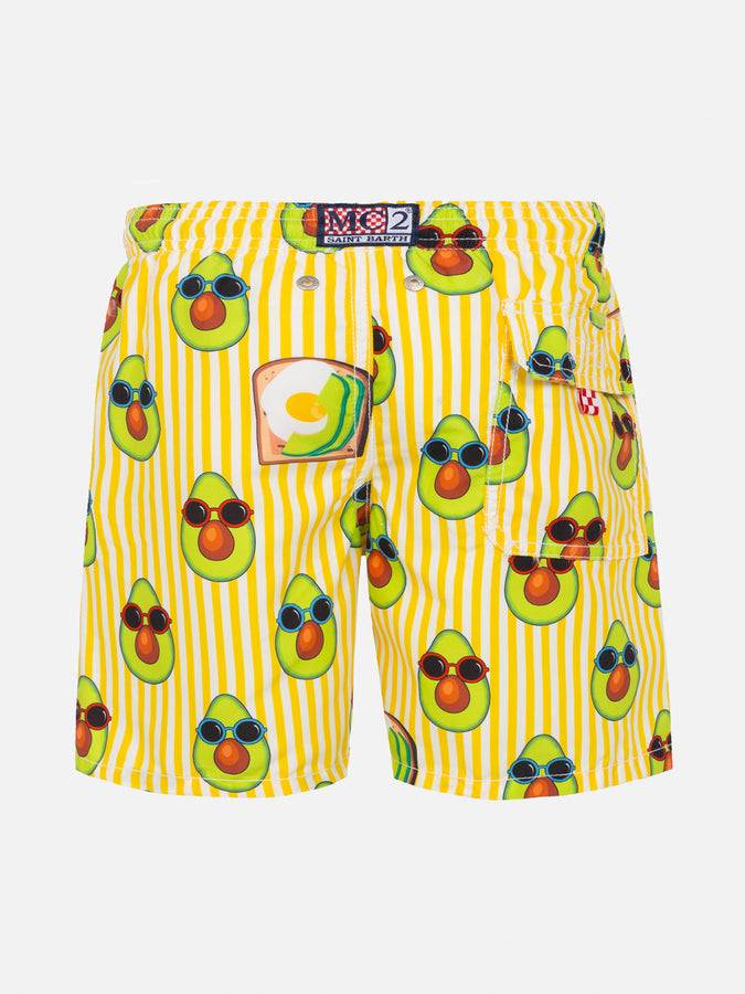 Mc2 Saint Barth Costume Da Bagno Da Bambino Stampa Avocado