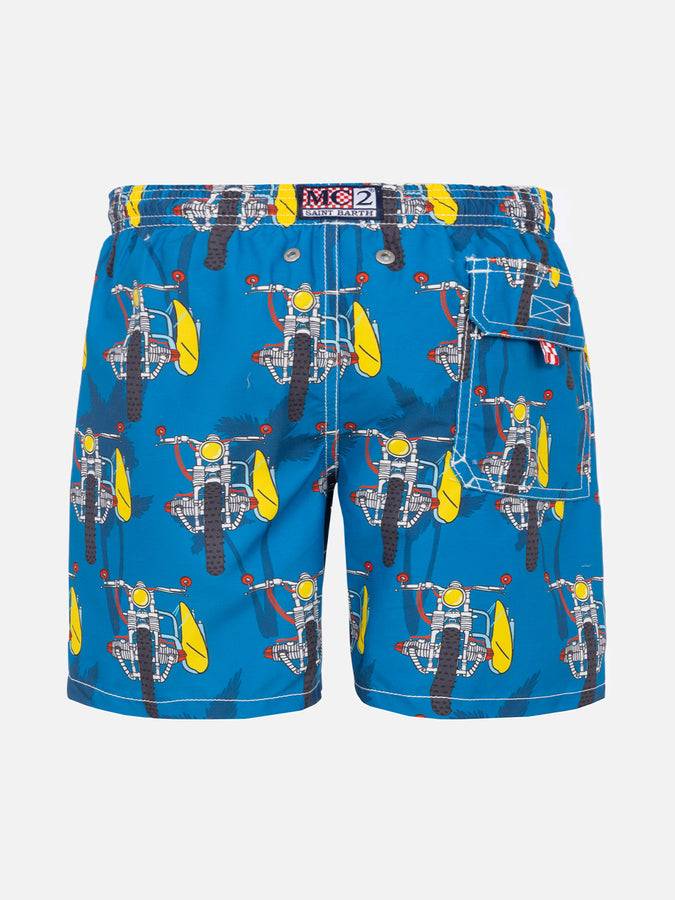 Mc2 Saint Barth Costume Da Bagno Da Bambino Stampa Moto