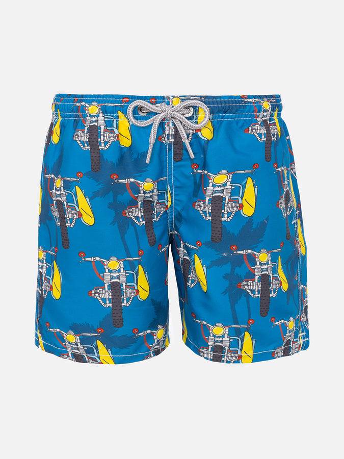 Mc2 Saint Barth Costume da bagno da bambino stampa moto