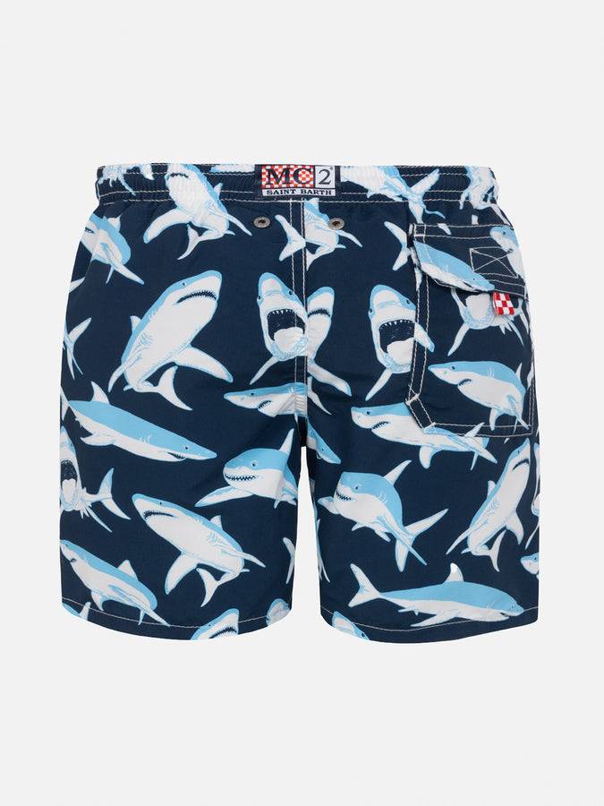 Mc2 Saint Barth Costume Da Bagno Da Bambino Stampa Squalo