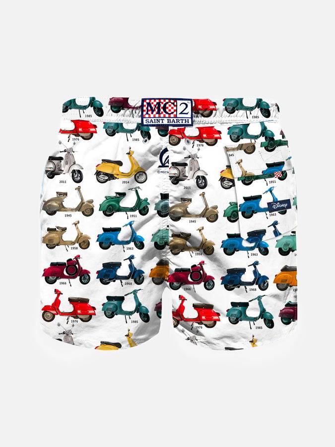 Mc2 Saint Barth Costume Da Bagno Da Bambino Stampa Vespa® | Vespa® Edizione Speciale
