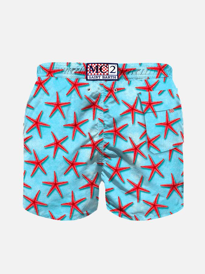 Mc2 Saint Barth Costume Da Bagno Da Bambino Stelle Marine Rosse