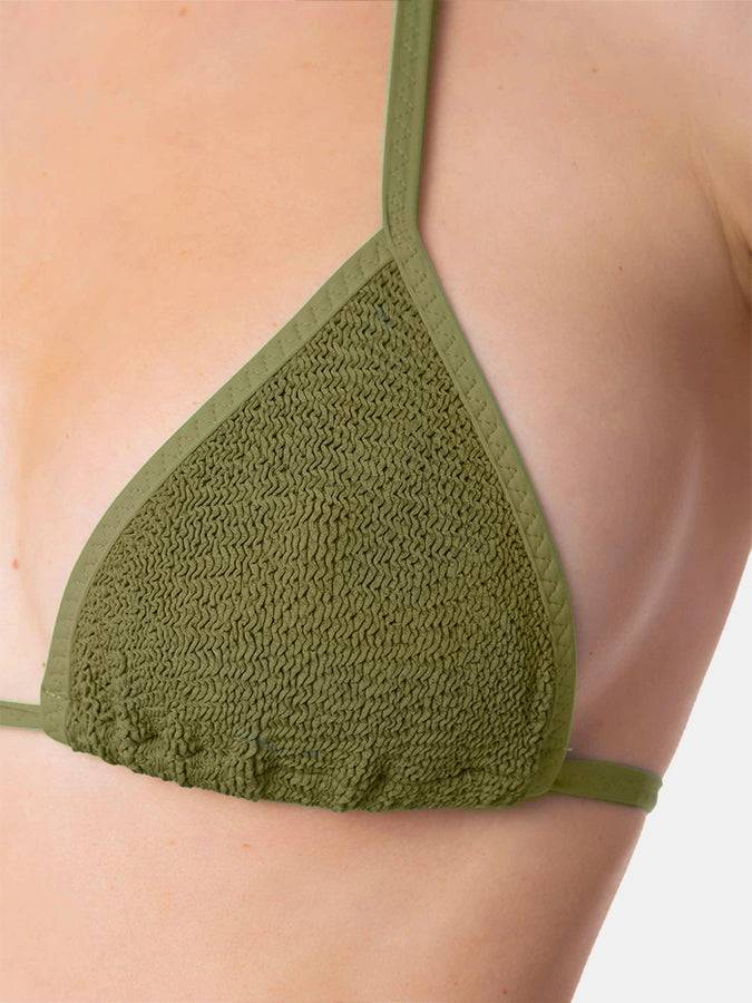 Mc2 Saint Barth Costume Da Bagno Da Donna A Triangolo Crinkle Verde Bosco