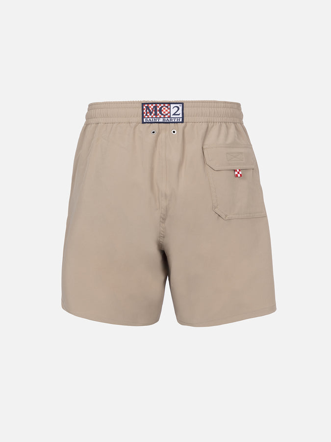 Mc2 Saint Barth Costume Da Bagno Da Uomo Beige Comfort