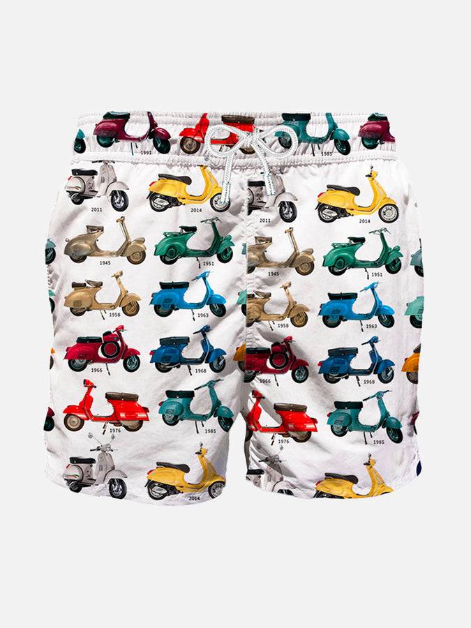 Mc2 Saint Barth Costume da bagno da uomo classico con stampa Vespa® | EDIZIONE SPECIALE VESPA®