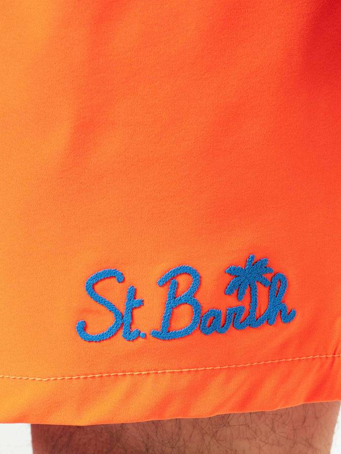 Mc2 Saint Barth Costume Da Bagno Da Uomo Comfort Arancio Fluo