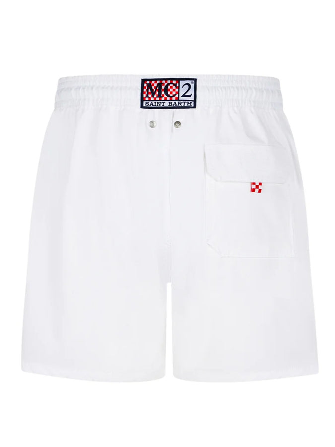 Mc2 Saint Barth Costume Da Bagno Da Uomo Comfort Bianco