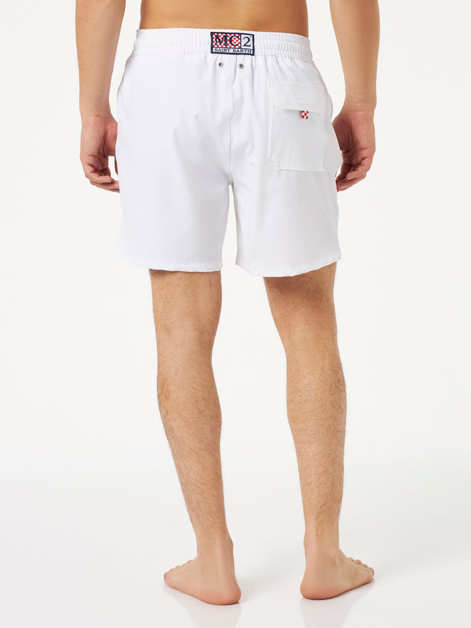 Mc2 Saint Barth Costume Da Bagno Da Uomo Comfort Bianco