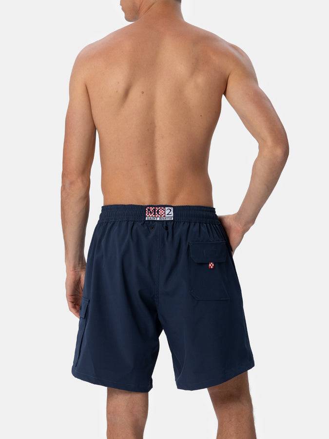 Mc2 Saint Barth Costume Da Bagno Da Uomo Comfort Di Colore Blu