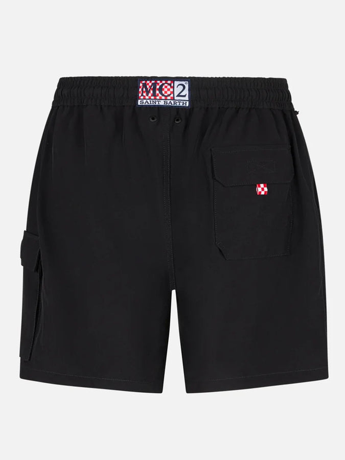 Mc2 Saint Barth Costume Da Bagno Da Uomo Comfort Ed Elasticizzato Nero