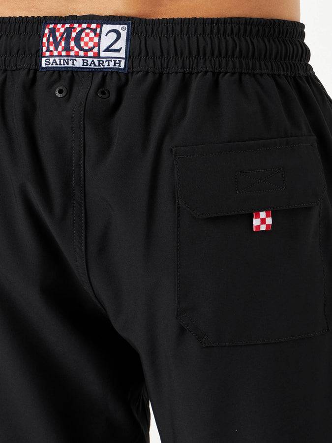 Mc2 Saint Barth Costume Da Bagno Da Uomo Comfort Ed Elasticizzato Nero