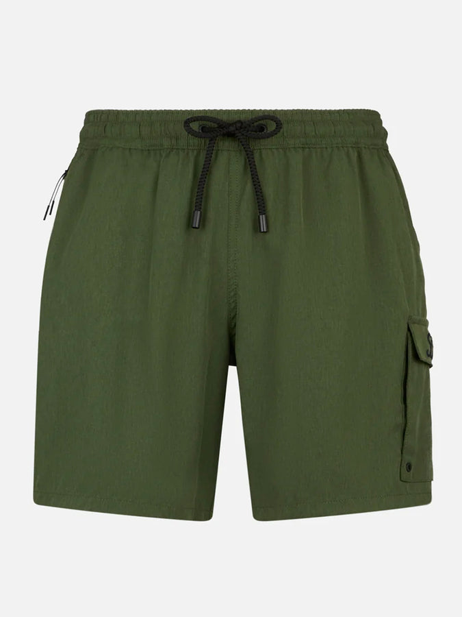 Mc2 Saint Barth Costume da bagno da uomo comfort ed elasticizzato colore verde militare