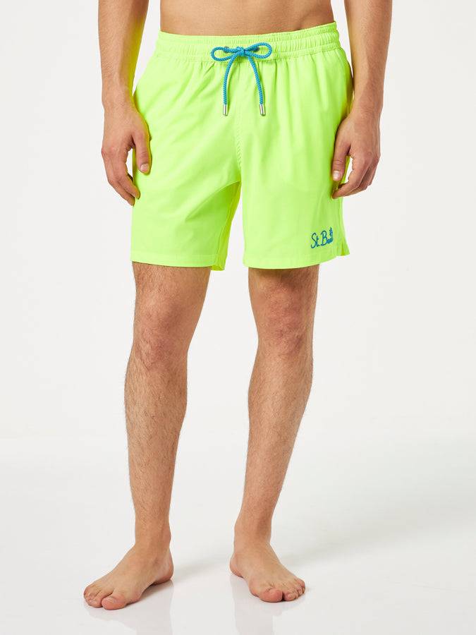 Mc2 Saint Barth Costume Da Bagno Da Uomo Comfort Giallo Fluo