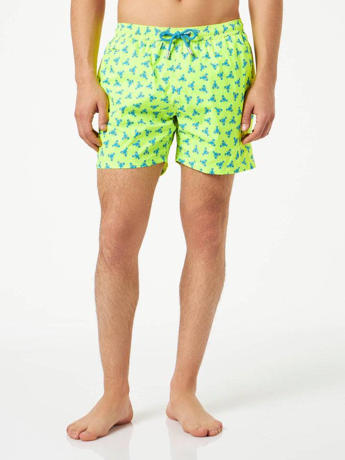 Mc2 Saint Barth Costume Da Bagno Da Uomo Comfort In Tessuto Leggero Con Stampa Aragoste