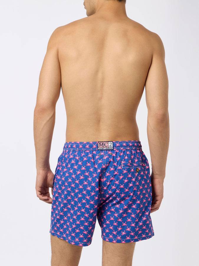 Mc2 Saint Barth Costume Da Bagno Da Uomo Comfort In Tessuto Leggero Con Stampa Granchi