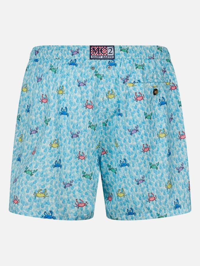 Mc2 Saint Barth Costume Da Bagno Da Uomo Comfort Light Con Stampa Granchi
