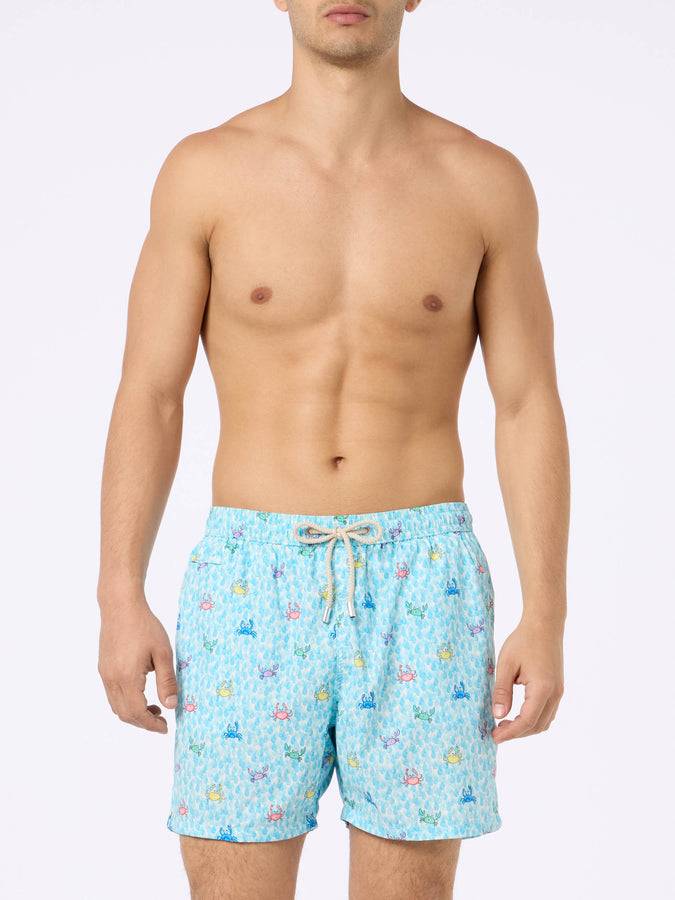Mc2 Saint Barth Costume Da Bagno Da Uomo Comfort Light Con Stampa Granchi