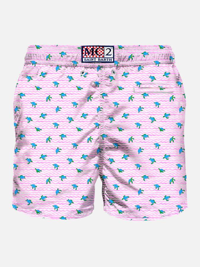 Mc2 Saint Barth Costume Da Bagno Da Uomo Comfort Light Con Stampa Tartarughe Marine