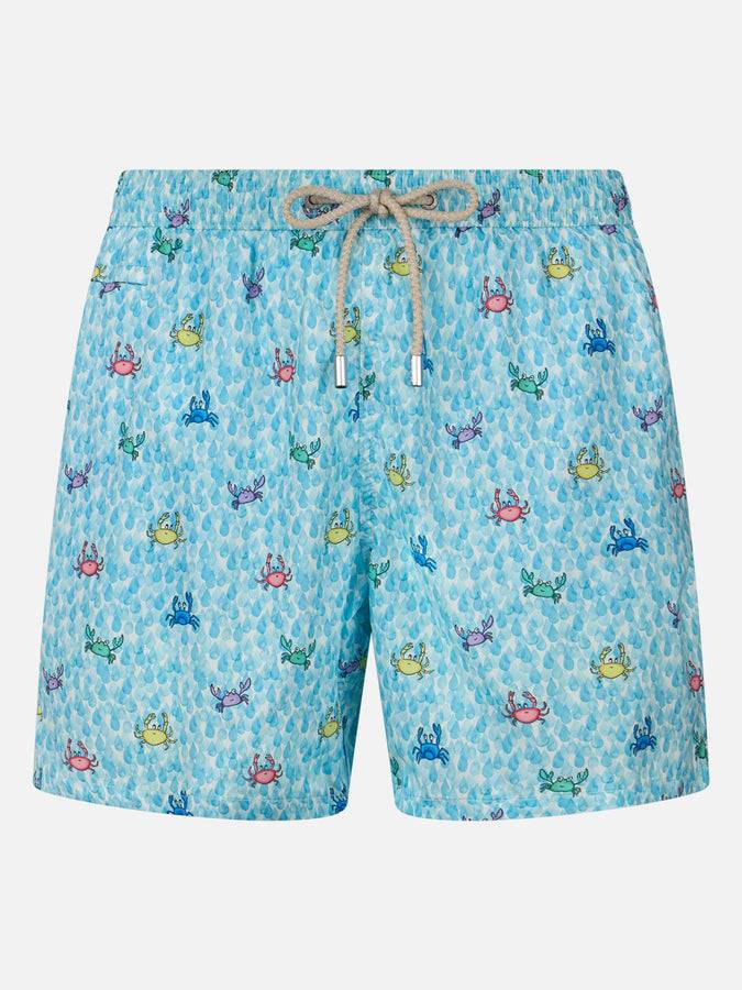 Mc2 Saint Barth Costume da bagno da uomo Comfort Light con stampa granchi