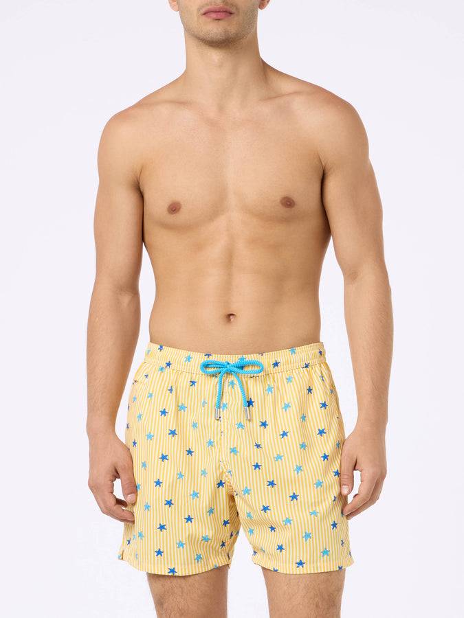 Mc2 Saint Barth Costume Da Bagno Da Uomo Comfort Light Con Stampa Stelle Marine