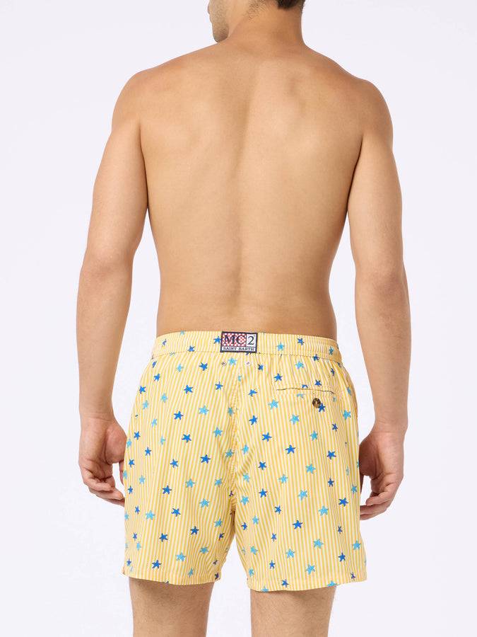 Mc2 Saint Barth Costume Da Bagno Da Uomo Comfort Light Con Stampa Stelle Marine
