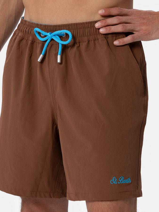 Mc2 Saint Barth Costume Da Bagno Da Uomo Comfort Marrone