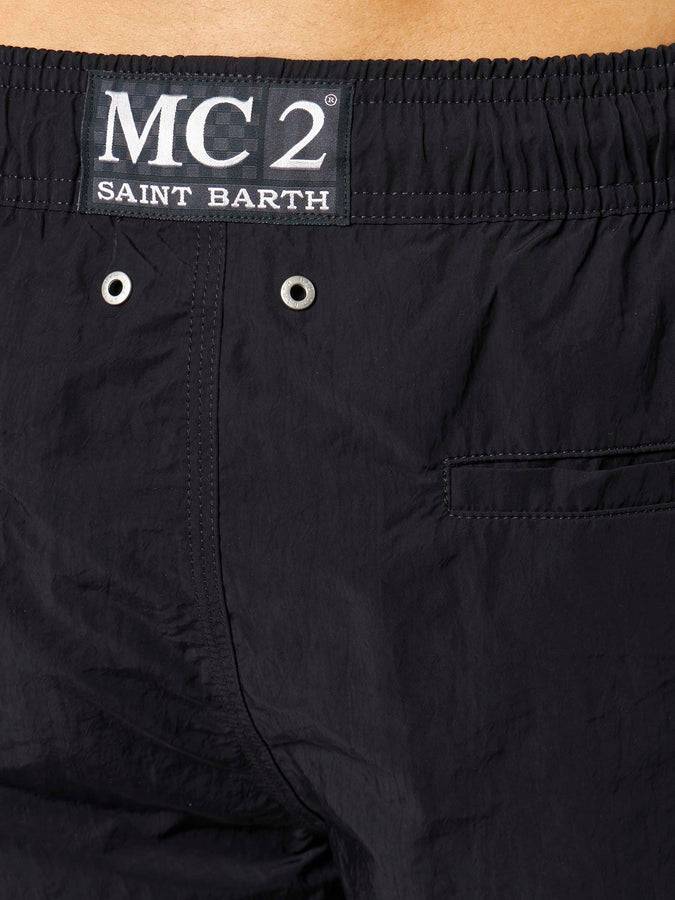 Mc2 Saint Barth Costume Da Bagno Da Uomo Con Logo Laterale E Contrasto