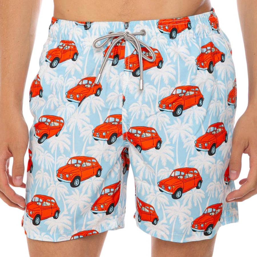 Mc2 Saint Barth Costume Da Bagno Da Uomo Con Stampa Auto Fiat 500 | |FIAT© 500 Edizione Speciale
