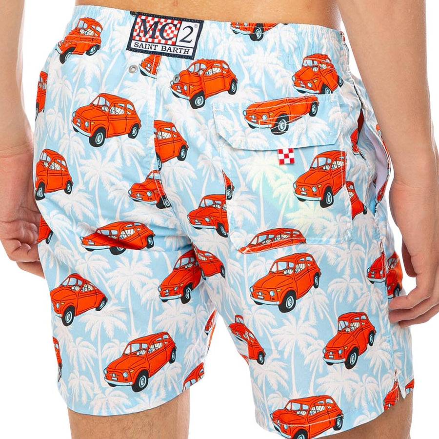 Mc2 Saint Barth Costume Da Bagno Da Uomo Con Stampa Auto Fiat 500 | |FIAT© 500 Edizione Speciale