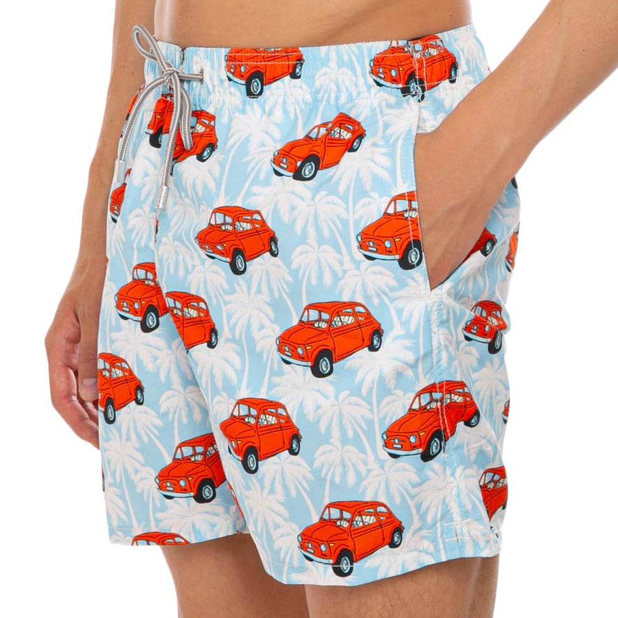 Mc2 Saint Barth Costume Da Bagno Da Uomo Con Stampa Auto Fiat 500 | |FIAT© 500 Edizione Speciale