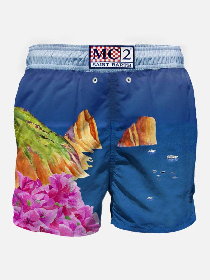 Mc2 Saint Barth Costume Da Bagno Da Uomo Con Stampa Capri